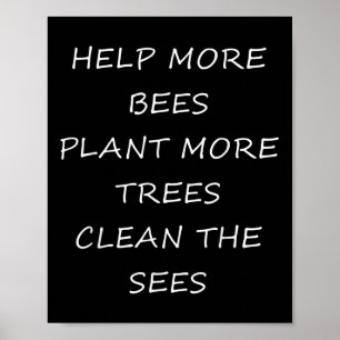 Poster Protection de l'environnement - Aider L'Environnem