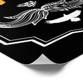 Poster Protection de l'environnement, Fleurs, Animaux, Sa (Coin)