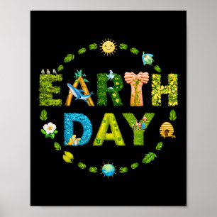 Poster Protection De l'environnement jour des terres Enre