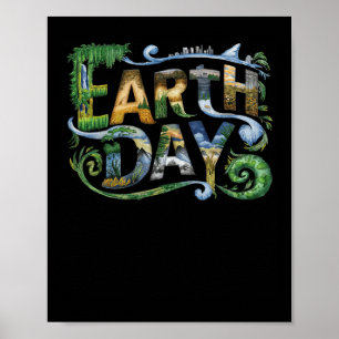 Poster Protection De l'environnement jour des terres Sauv
