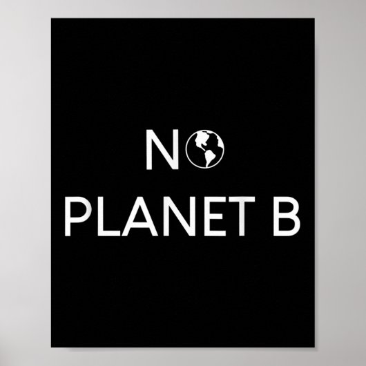 Poster Protection de l'environnement sans planète B (Devant)