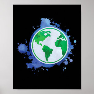 Poster Protection de l'environnement Sauvez la Terre Plan