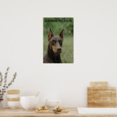 Poster Protection Doberman (Cuisine)