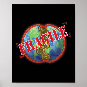 Poster Protection du climat, réserve de la Terre fragile