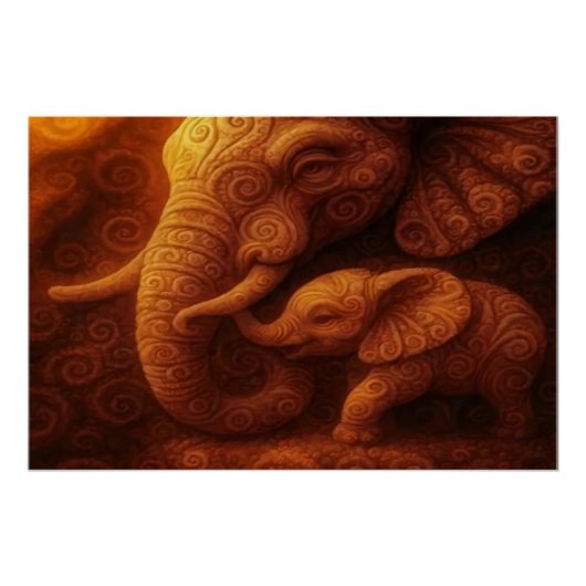 Poster Protective Elephant (Devant)