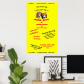 Poster Protégé par des chiens de garde (Bureau à domicile)