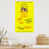 Poster Protégé par des chiens de garde (Cuisine)
