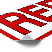 Poster Protégé Par Les Fourmis Rouges (Coin)