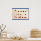 Poster Protéger et défendre la Constitution (Cuisine)