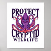 Poster Protéger la cryptozoologie de la faune cryptée (Devant)