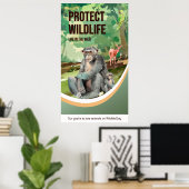 Poster Protéger la faune (La vie dans la nature) (Bureau à domicile)