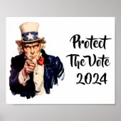 Poster Protéger L'Affiche Du Vote 2024 (Devant)