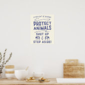 Poster Protéger les animaux (Cuisine)