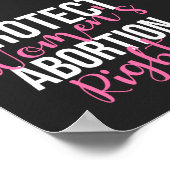 Poster Protéger les droits des femmes à l'avortement (Coin)