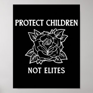 Poster Protéger les enfants et non les élites