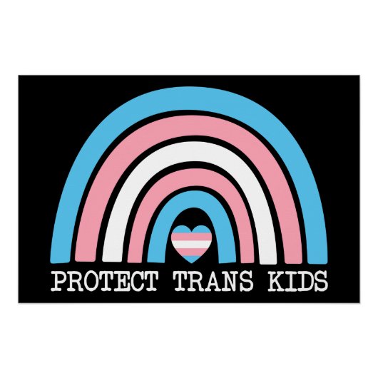 Poster Protéger les enfants trans (Devant)