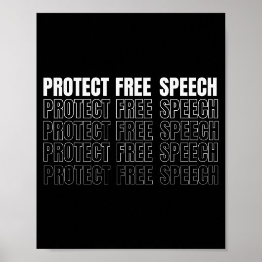 Poster Protéger les hommes et les femmes de la parole  (Devant)