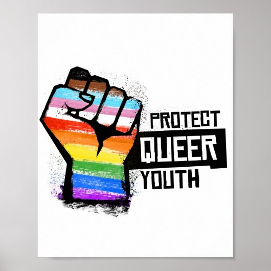 Poster Protéger les jeunes homosexuels - Progrès Pride Po (Devant)