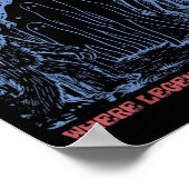 Poster Protéger les parcs nationaux Mothman Cryptide Weir (Coin)