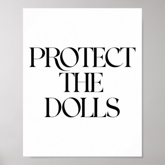 Poster Protéger Les Poupées (Devant)