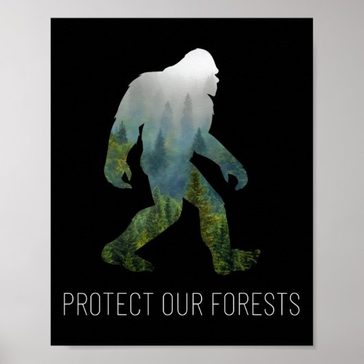 Poster Protéger nos forêts Jour des terres de pieds d'ail (Devant)