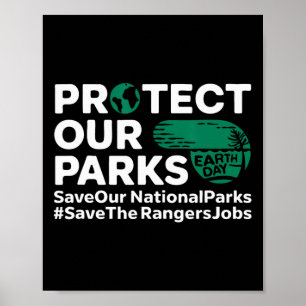Poster Protéger nos parcs Sauver nos parcs nationaux Terr