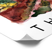 Poster PROTÉGER NOTRE Aquarelle du parc national de la ZO (Coin)