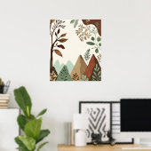 Poster Protéger notre planète - Nature et durabilité dess (Bureau à domicile)