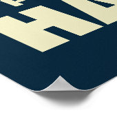 Poster Protégez vos mains Rétro sécurité au travail (Coin)