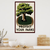 Poster Protégez vos parcs (Cuisine)