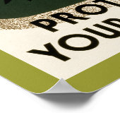 Poster Protégez vos parcs (Coin)