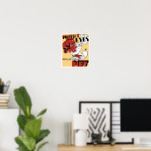 Poster Protégez Vos Yeux Maintenez Une Alimentation Appro (Bureau à domicile)