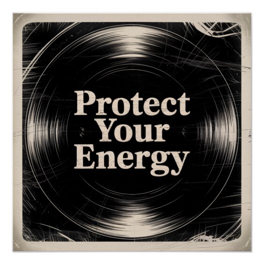 Poster Protégez Votre Énergie (Devant)