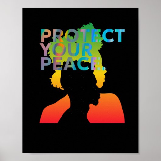 Poster Protégez votre Sticker Peace (Devant)