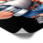Poster Protéine de Whey Gnome Papa Funny Bodybuilder Grap (Coin)
