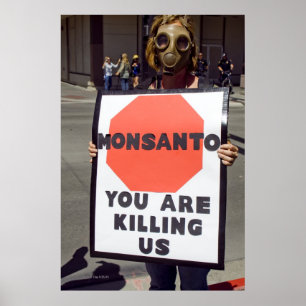 Poster Protestataire de Monsanto