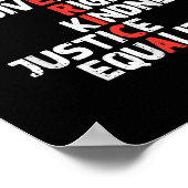 Poster Protestation Amérique Courage Liberté Droits Résis (Coin)