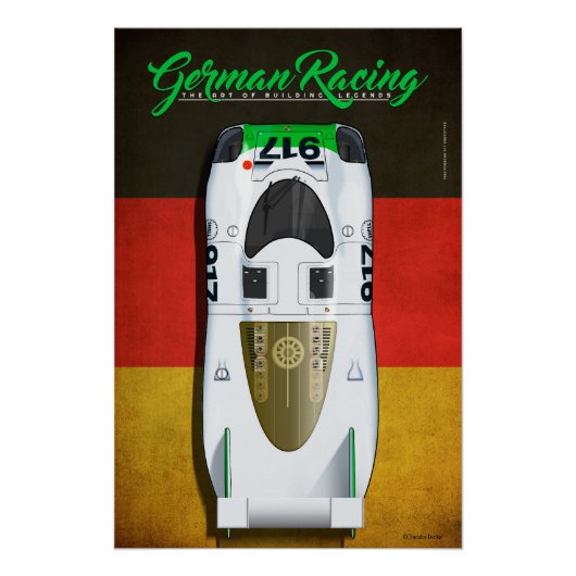 Poster Prototype 917 de l'équipe German Racing (Devant)