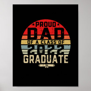 Poster Proud Dad of a Class of 2022 Senior 2022