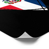 Poster Proud Dominican Boy Girl Aunt Dad Mama Cool Flag H (Coin)