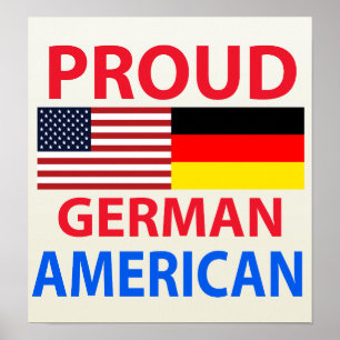 Poster Proud German American