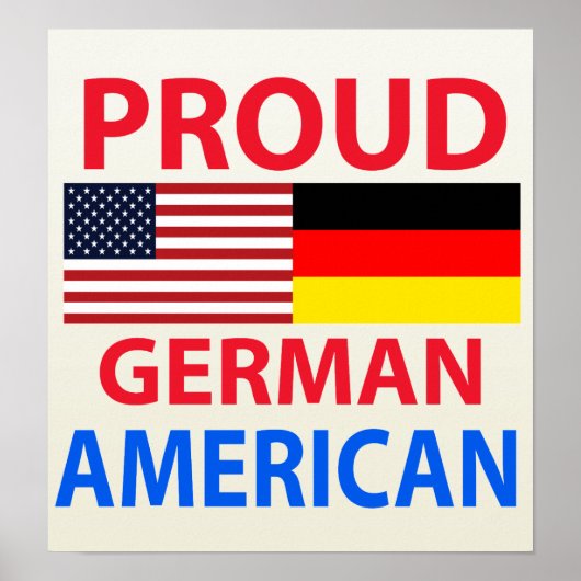 Poster Proud German American (Devant)