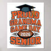 Poster Proud Grandma of a 2026 Football Senior Class Post (Devant)