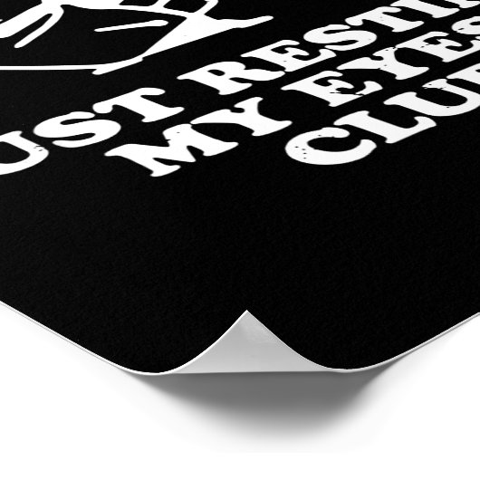 Poster Proud Member Of The Just Resting My Eyes Club (Coin)