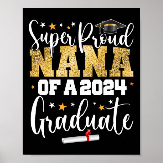 Poster Proud Nana 2024 Graduate Senior Graduation College