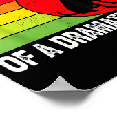 Poster Proud Parent Of A Dramatic Dog Silhouette Retro De (Coin)