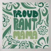Poster Proud Plant Mama – Bold Plant Lover (Devant)