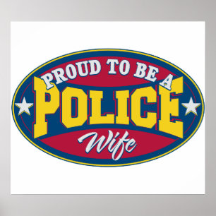 Poster Proud to be a Police Wife