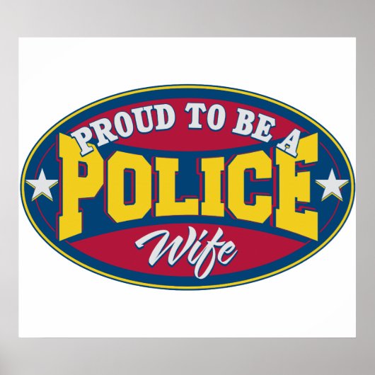 Poster Proud to be a Police Wife (Devant)