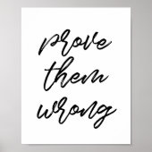 Poster Prouver qu'ils ont tort (Devant)